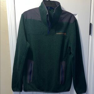 Vineyard Vines Men's Dark Green and Gray Performance Jacket